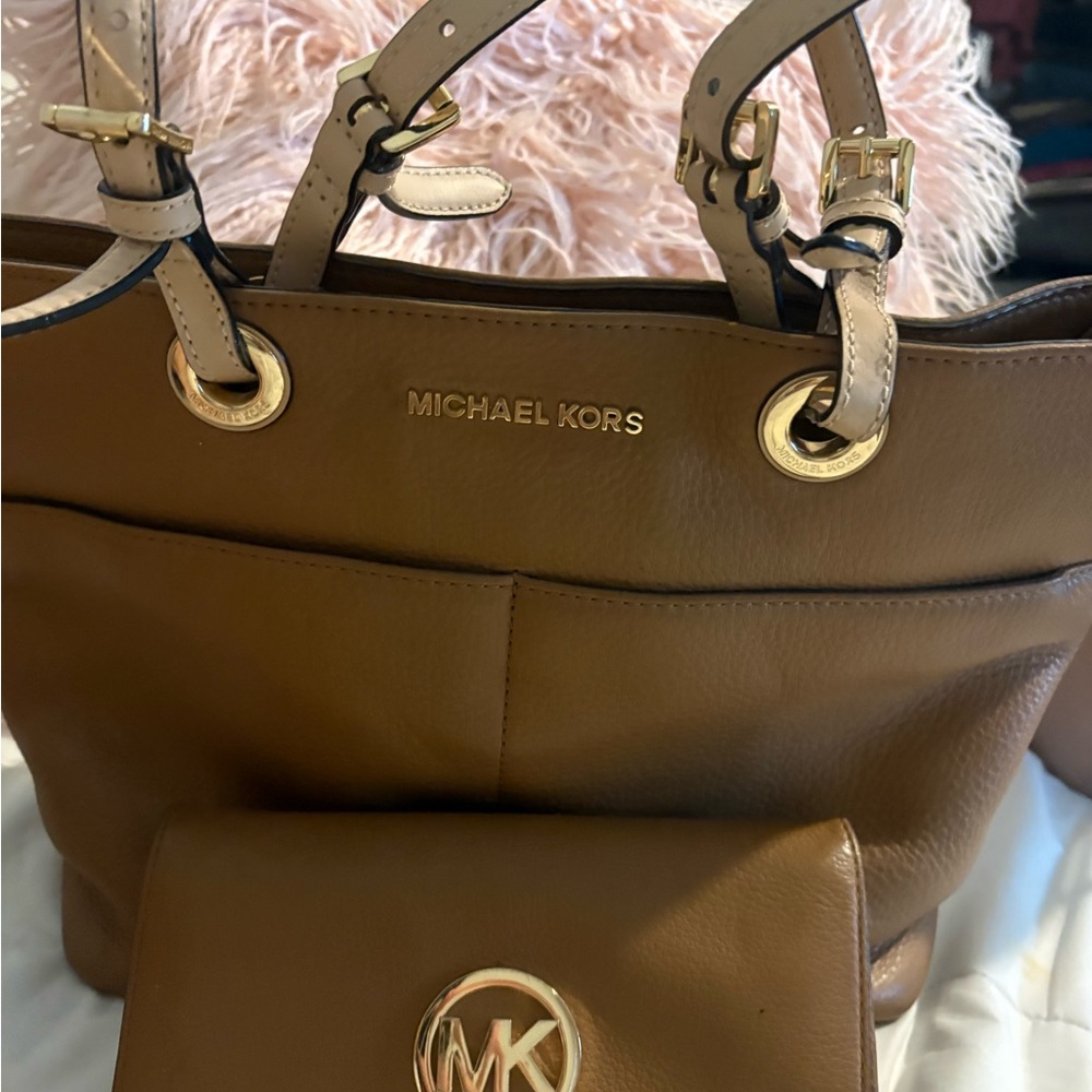 Michael Kors Tan Leather Tote